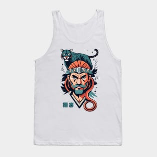 Viking with a black panther Tank Top